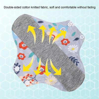 Period Pads Reusable Leak Proof Sanitary Pads Menstrual Cloth Pads Washable Breathable Period Cotton Washable Sanitary Napkin