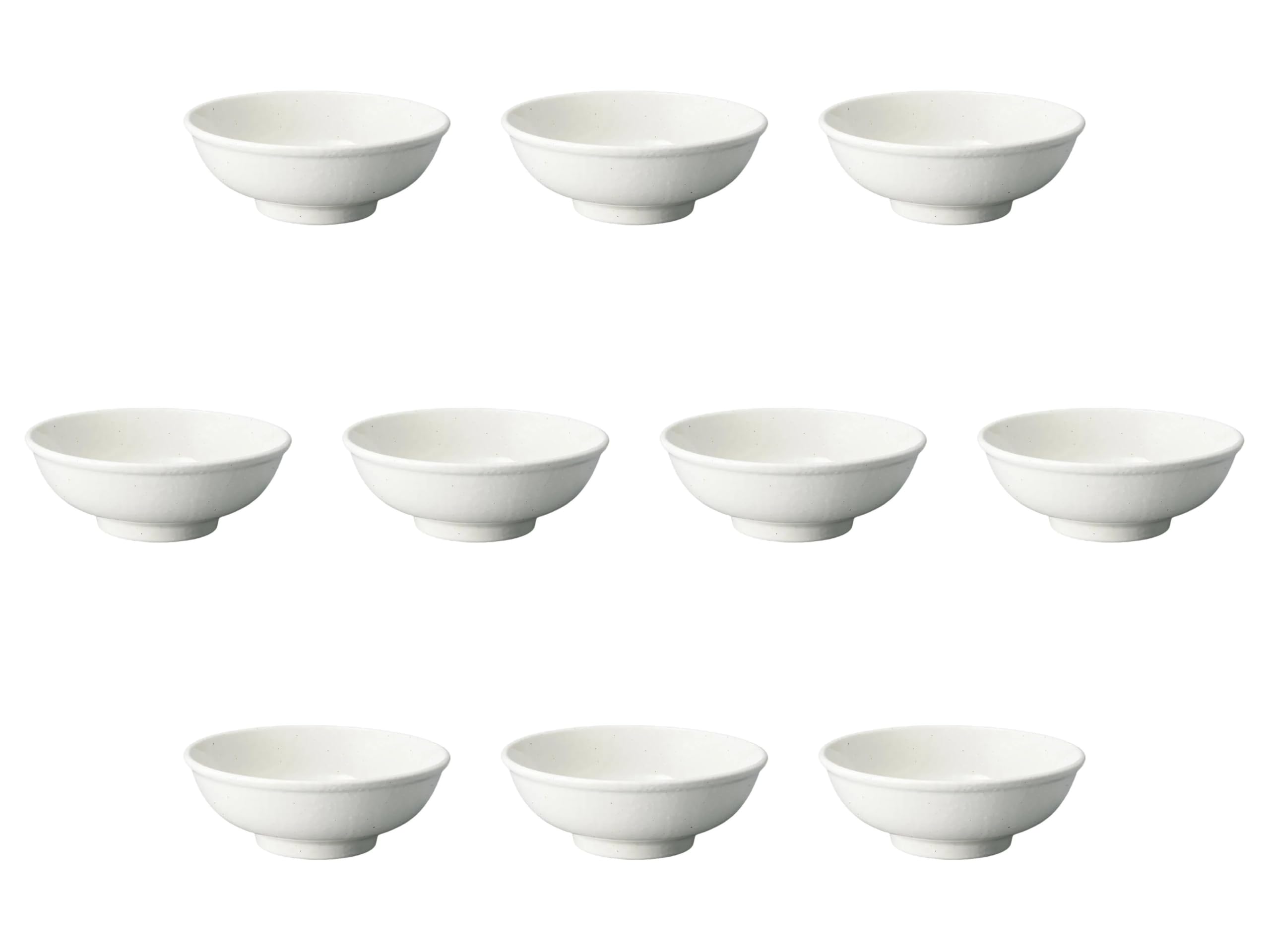 

Set of 10 Mino Kohiki Bowls x Ramen Bowls by Setomonohonpo (White) 19.5cm [19.7 8.1cm]