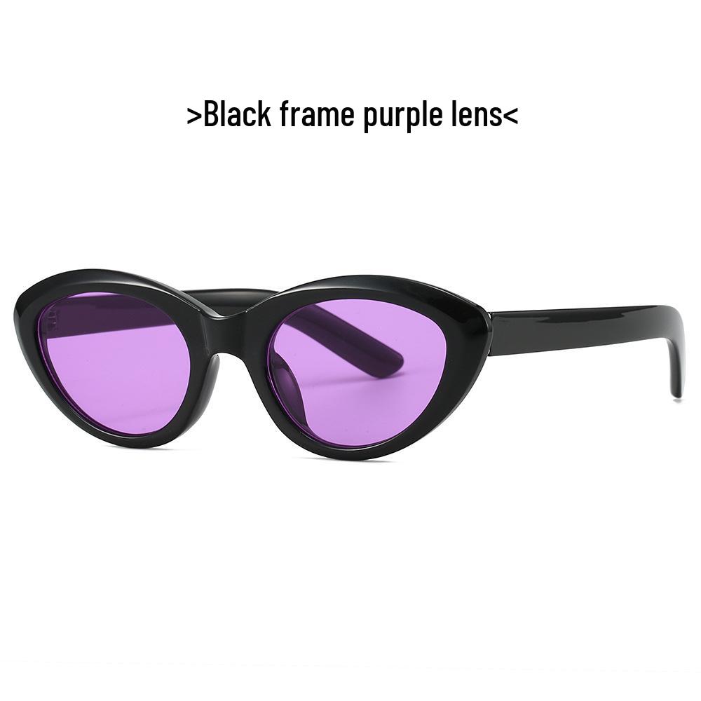 

Модные солнцезащитные очки в овальной оправе - Европейский и американский INS стиль, универсальная уличная одежда 27108