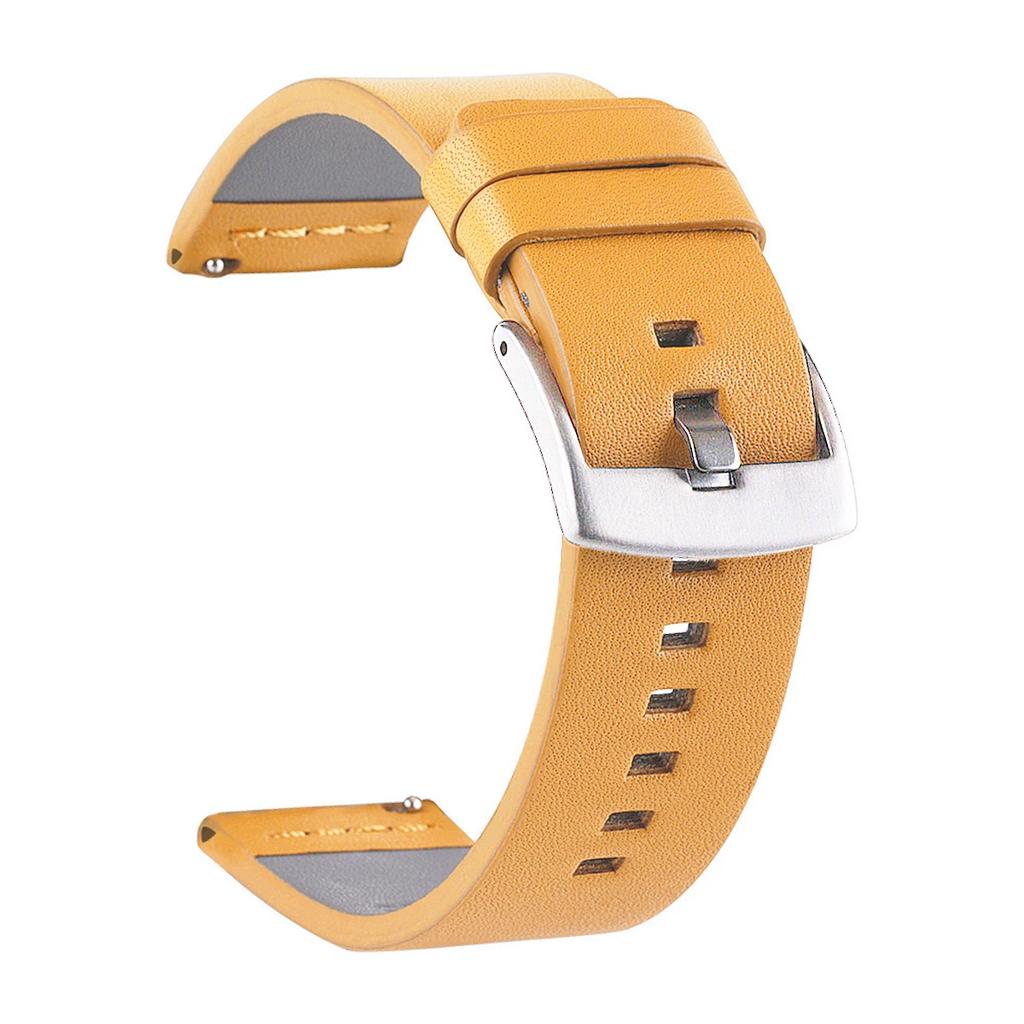 NEW 20/22mm Watch band Quick release Leather Strap for Samsung Galaxy Watch 3 Active2 40 44mm huawei watch gt2 WatchBand 18 24mm