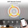 Wifi Intelligenter Sirenensensor Akustischer und visueller Alarm 90 dB lauter Alarm APP Fernbedienung Zuhause