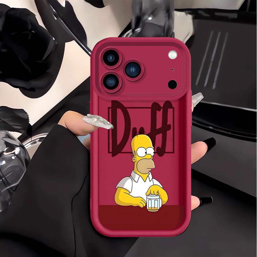

Phone Cover Case for Apple iPhone 17 Pro Max Air XS 16e 11 14 Plus 12 15 16 XR 13 Mini The Simpsons Homer iPhone 16 Pro Max