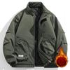 Large Size Jacket Men's Spring and Autumn New Men's Stand-up Collar Jacket Versatile Casual Jacket Fat Coat