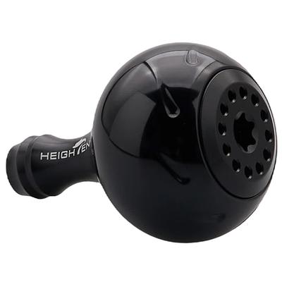 HEIGHTEN Reel Handle Knob Aurora Series Universal For SHIMANO Type A DAIWA Type S Black 30mm HT26604