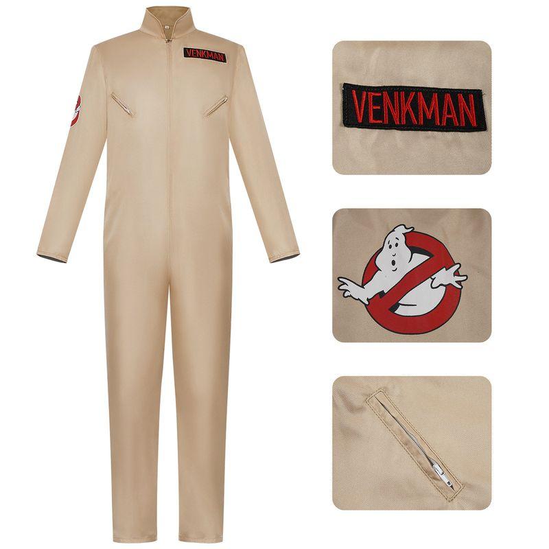Ghostbusters Cosplay Costume Party Outfit Jumpsuit Halloween Cosplay Stage Performance Costume