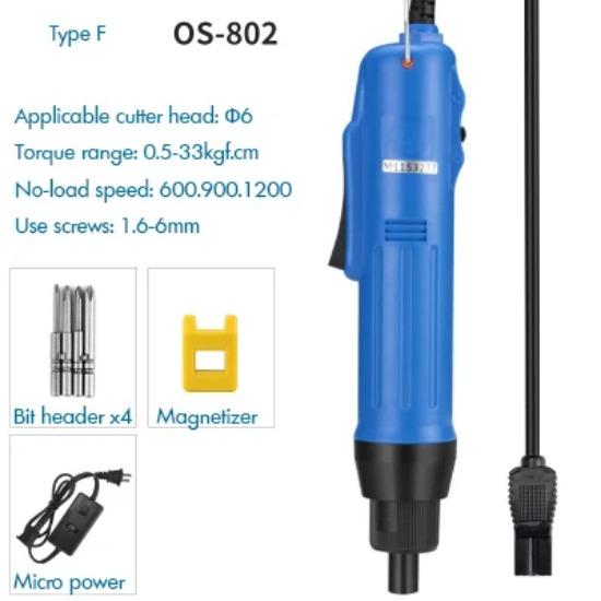 Destornillador Eléctrico Universal OS-801, 802, 803 Par, Velocidad Ajustable Destornillador Eléctrico con 4 Puntas Se Adapta a Broca de 4mm/5mm/6mm