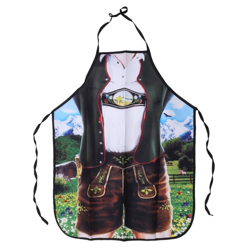 Beer Festival Oktoberfest Apron for Women Men Funny Female PartyCostume Outfit Kitchen Cooking Uniform Party Supplies