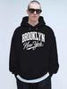 Stylish Men'S Hoodies Featuring Brooklyn New York Lettering, Perfect for Autumn And Winter with a
