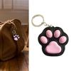 Tragbarer Katzenkralle Schlüsselanhänger Stressabbau Spielzeug Weicher Silikon Schlüsselanhänger für Rucksack Handtasche Reisen Büro Styles