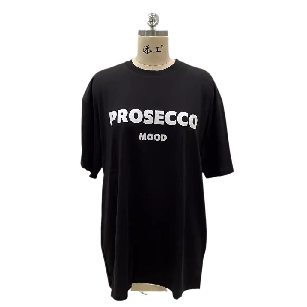 American Printed Cotton Short-Sleeved Women'S Trend Letter T-Shirt Summer Round Neck Pullover Half-Sleeved Women'S T-Shirt