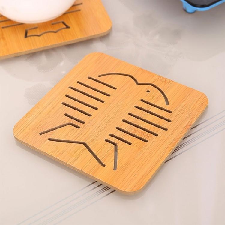 Wooden Material Cup Coasters Placemats Heat Resistant Drink Mat Table Decoration