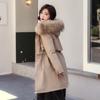 Thicken Parkas Winter Jacket Casual Long Coat Wool Liner Hooded Parkas Fur Collar Warm Snow Outwear