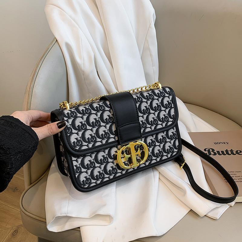 Ny mote nisjedesign populære kontrasterende farger Montaigne veske skulder crossbody trendy dameveske