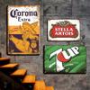 STELLA ARTOIS SAN MIGUEL CORONA Retro Vintage Metal Sign Pub Bar Home Decoratiuni de perete Metal Publicitate Pictură Poster