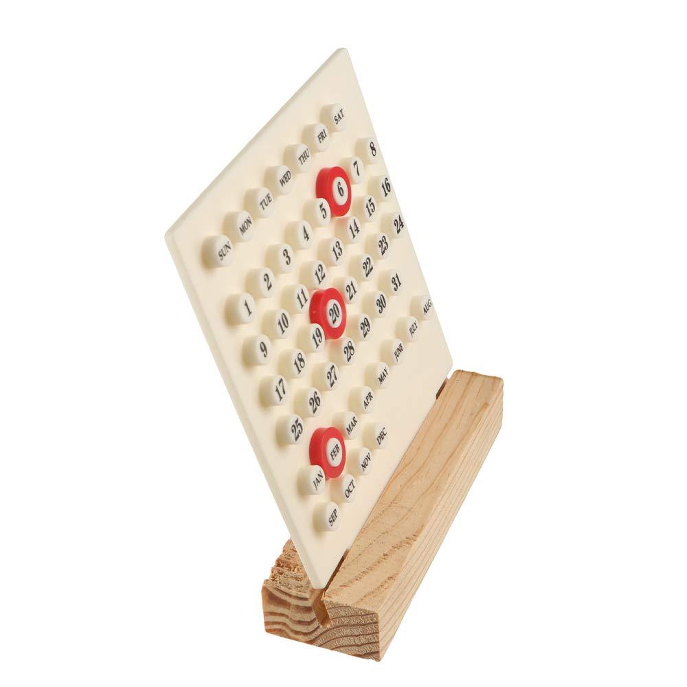 Zehntausend Jahre Holz Schreibtischkalender Handgefertigter Acryl Datumsplaner Zuhause