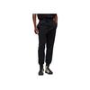 Brushed Terry Cuffed Solid Color Drawstring Joggers Men Bottoms Black IW0070