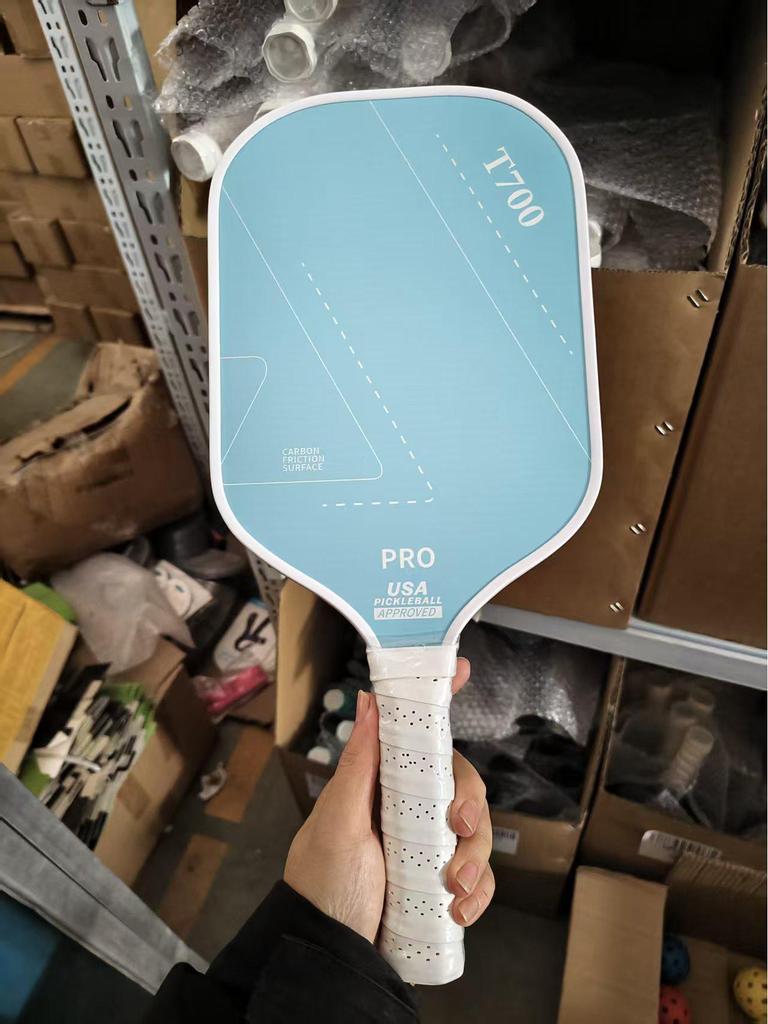T700 Carbon Fiber Pickleball Paddle with Cloth Texture Frosting, 16mm Thickness, Professional Competition Quality.