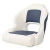 Yacht Captain Seat PVC Leather Water Resistant Scratch Proof Memory Foam with Backrest Two Tone Boat Seat for Pontoon
