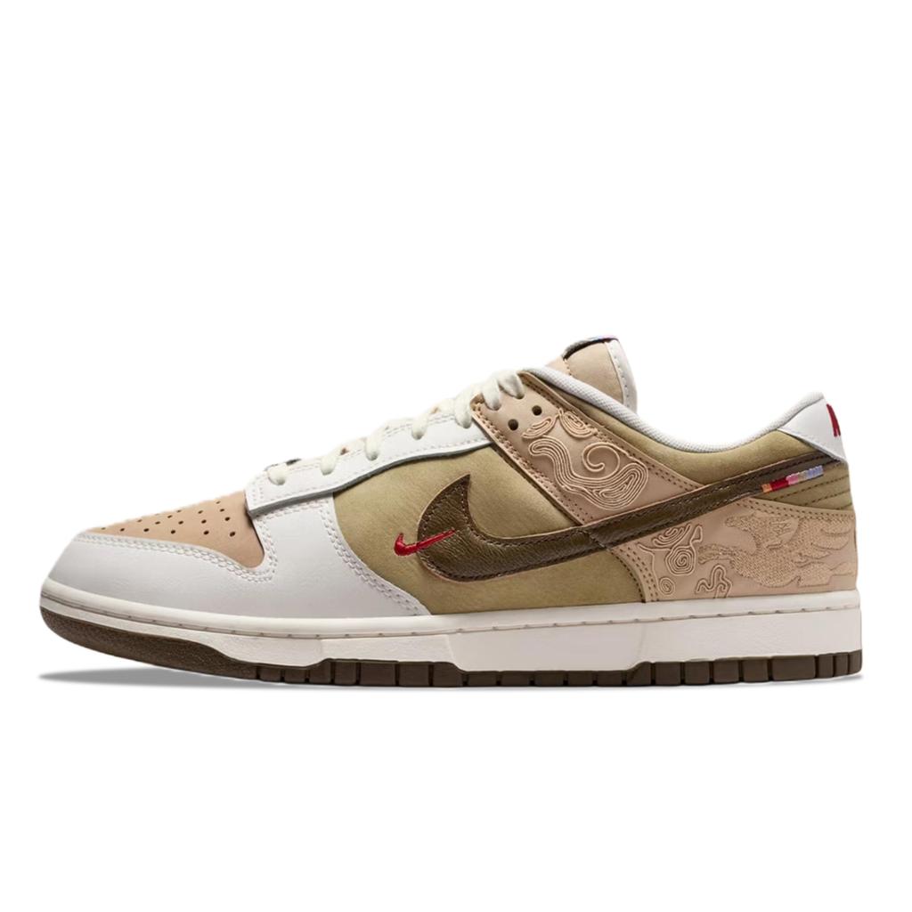 Nike Dunk YDCC Red Horse, Nákupní taška Nízké Skateboardové boty Unisex Béžová Hnědá IQ1118-220(Team501-LD)