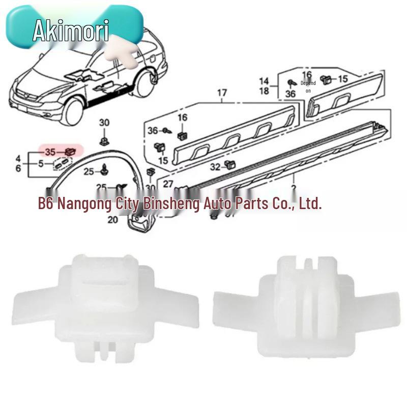 Fits 30PCS OE# 91513-SMG-E11 Fender Trim Clips for Honda Pilot/Element