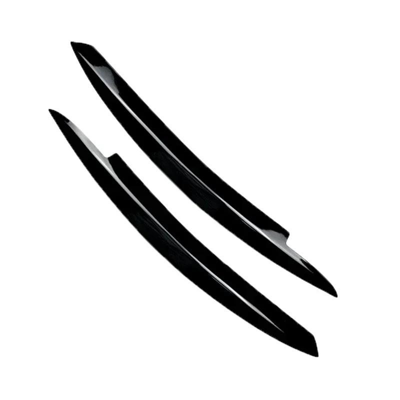 

2Pcs Black Headlight Eyebrow Eyelid Cover ABS Decorative Trim Fit for VW Golf 6 MK6 GTI GTR 2008-2013 Car Accessories чёрный