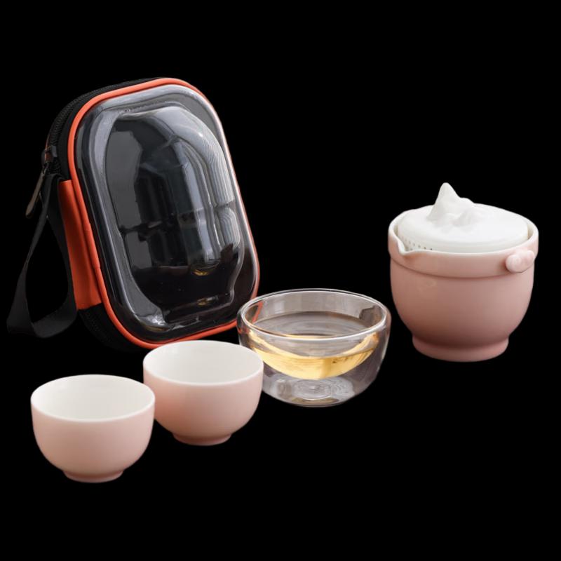 WoDing Portable Ceramic Travel Tea Set