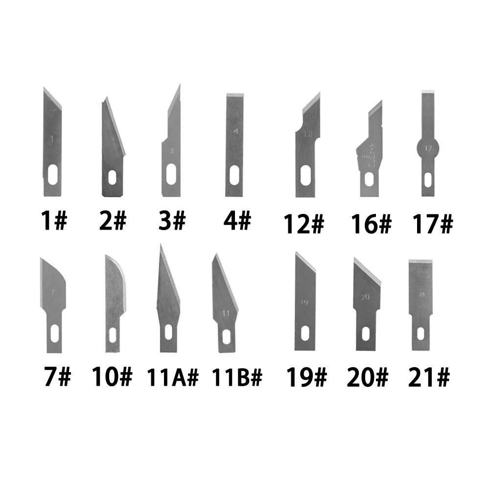 Ambachtelijke Snijmesen DIY Handgereedschap 1 Set 10 Stuks Handwerk Graveren Zilverstaal