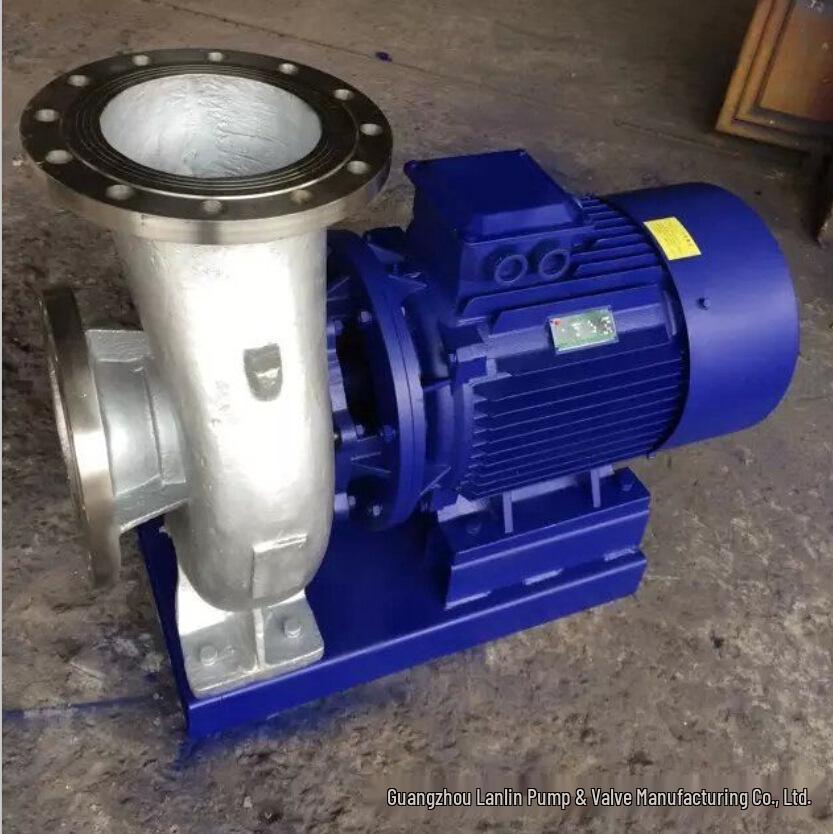 IHW40-250 Stainless Steel Water Circulation Pump - 7.5KW High Flow, Horizontal Pipeline Centrifugal Pump