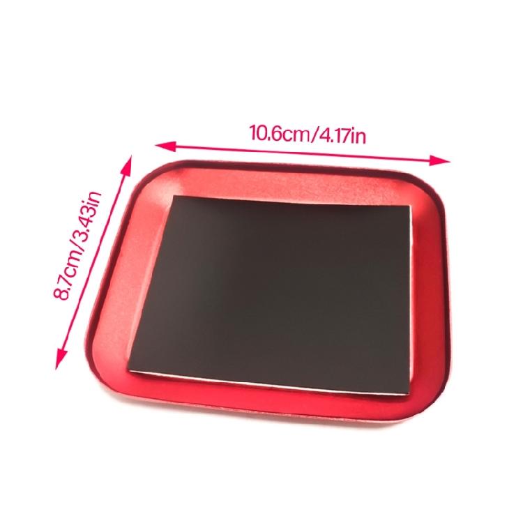 Red Magnetic Screw Tray Aluminum Efficient Magnetic Parts Tray for Long Service  Use for Organizing Small Hardware Pieces