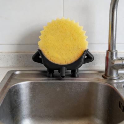 Round Sponges Drainage Rack Hanging Sponge Holder No Installation Needed Fast Drying Open Design Dishwashing Sponge Organizer