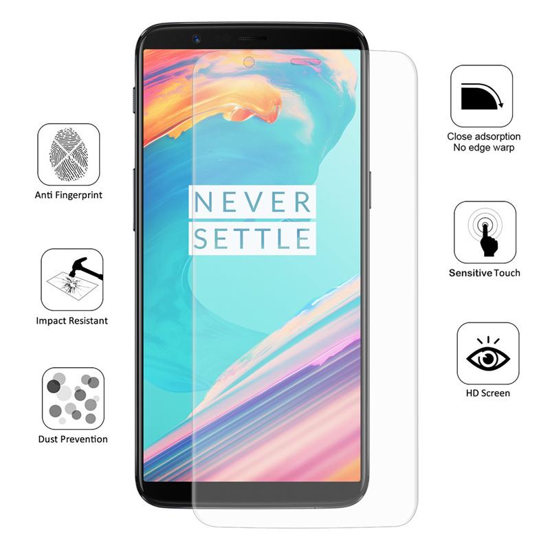 

HAT PRINCE Hydrogel Film 0.1mm Full Coverage Soft Screen Protector Film for OnePlus 5T