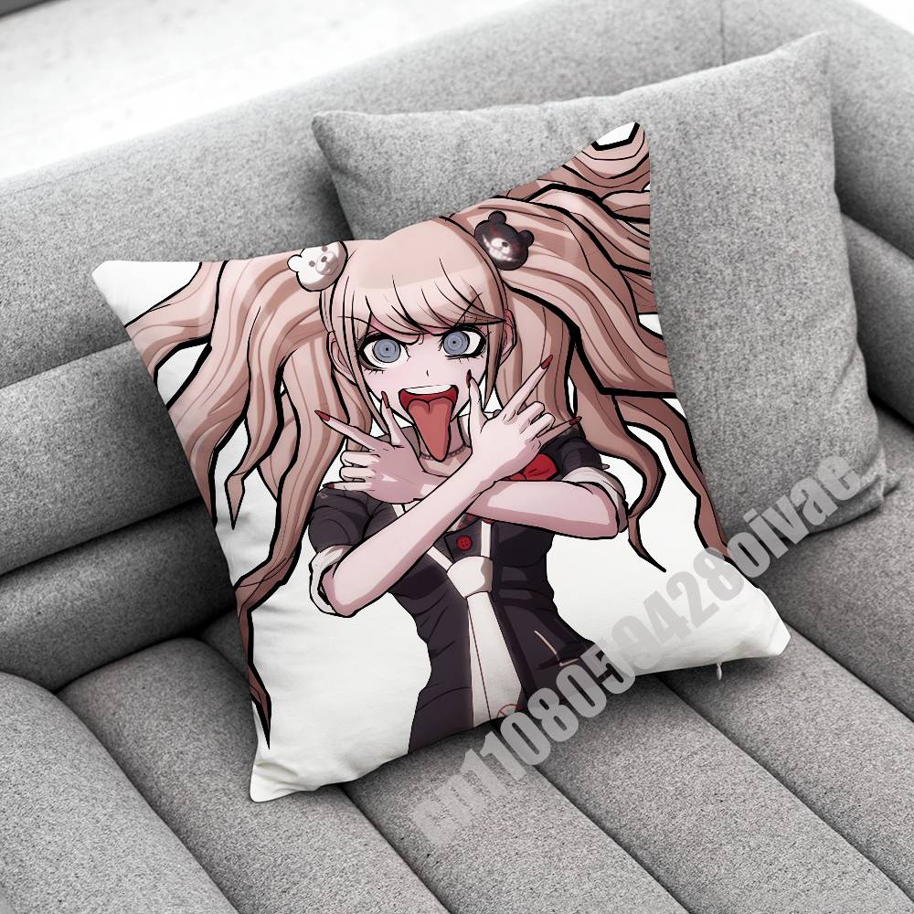 D-Danganronpa Chiaki Nanami Junko Enoshima Throw Pillow Case For Decoration 35X35Cm 45Cm Square Home Pillowcase Case