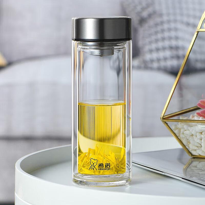 Xeno 360ml Double Wall Glass Mug