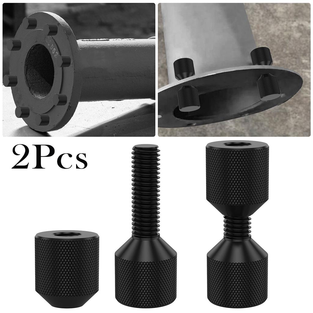1-1/8"Two Hole Pins Set Handy 2hole Flange Alignment Pin 6061 Aluminum Construction for 2" Thick Flanges CNC Precision Machining