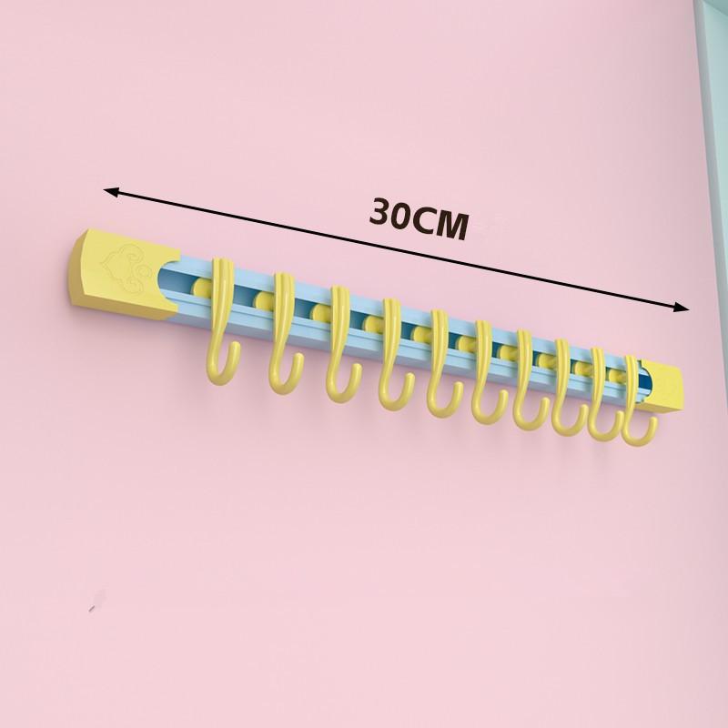 

Кухонная стойка для посуды, настенная стойка для спальни, органайзер Rai, экономия места, кухонные настенные крючки, подвески для сковородок и кастрюль, клейкая вешалка для посуды синий