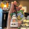 Chaveiro Luminária Panda de Chengdu - Pingente de Boneco Fofo de Lembrança de Acampamento
