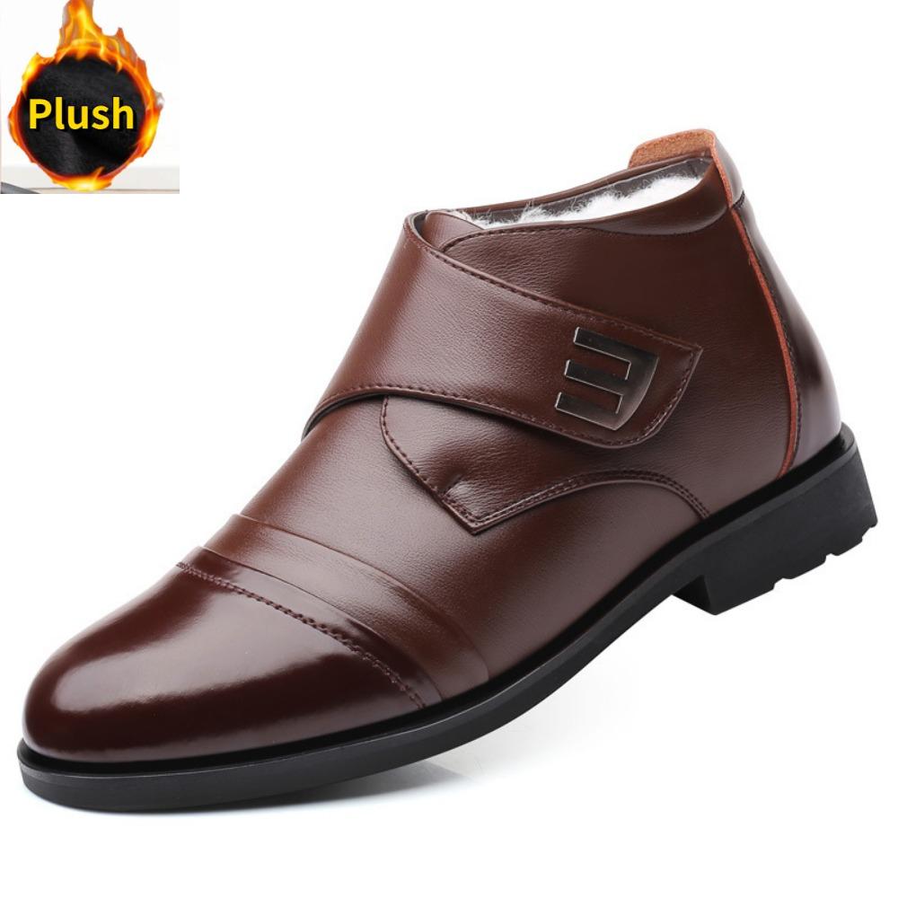 

Зимняя обувь Мужские ботинки челси Кожаная теплая обувь Мужские ботильоны 44