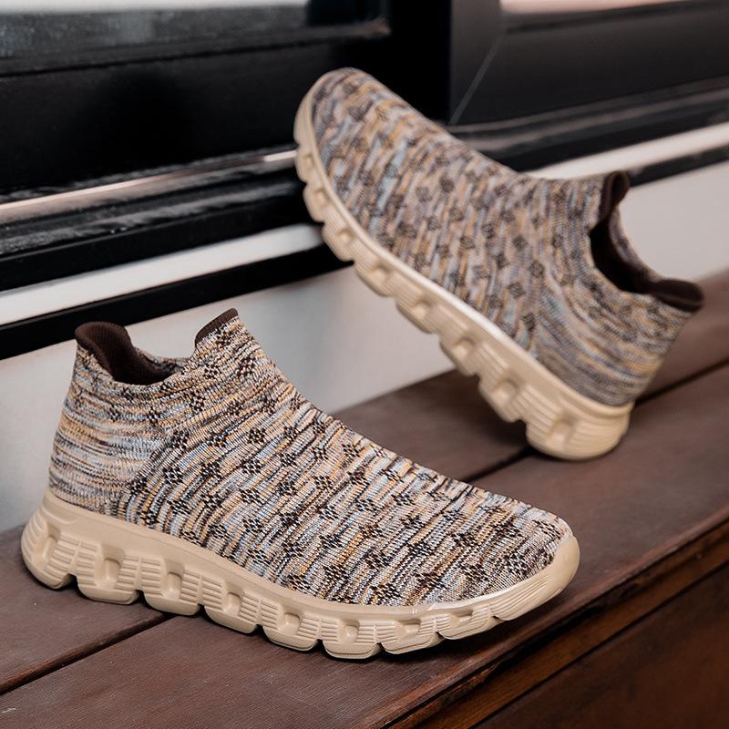 

Мужская обувь, летняя, дышащая, сетчатая, повседневная, носки, мужские, с одной педалью, на толстой подошве, с мягкой подошвой, кроссовки для бега 48