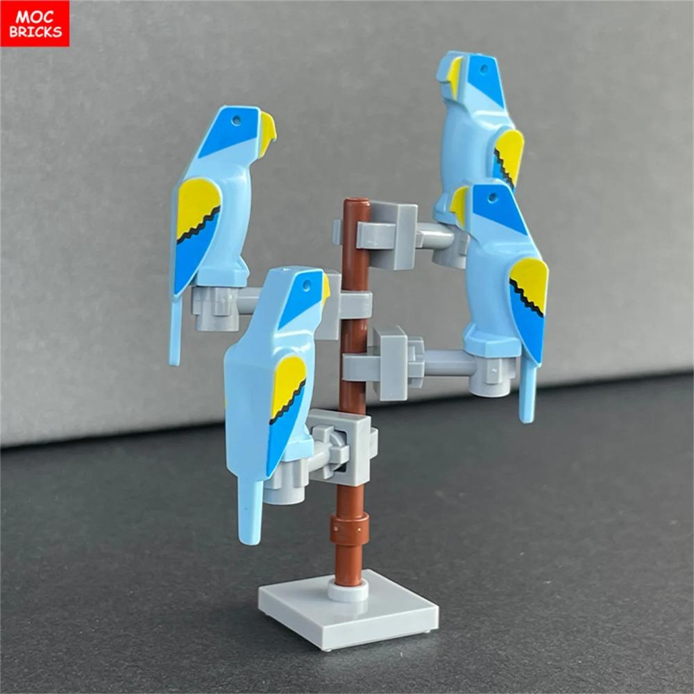 Cărămizi MOC Subarboret Junglă Animal de Pădure Maimuță Capră Girafă Pasăre Bufniță de Noapte Accesorii Blocuri de Construcție Jucării Cadouri