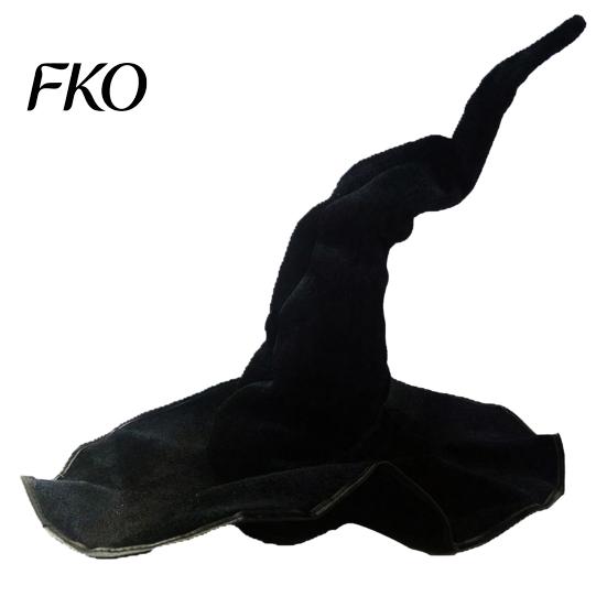 Halloween Witch Hat Wizard Hat, Adult Kids Cosplay Cone with Spider Leather Web Star Decor, Gothic Party Costume Prop, Trick or Treat Accessory