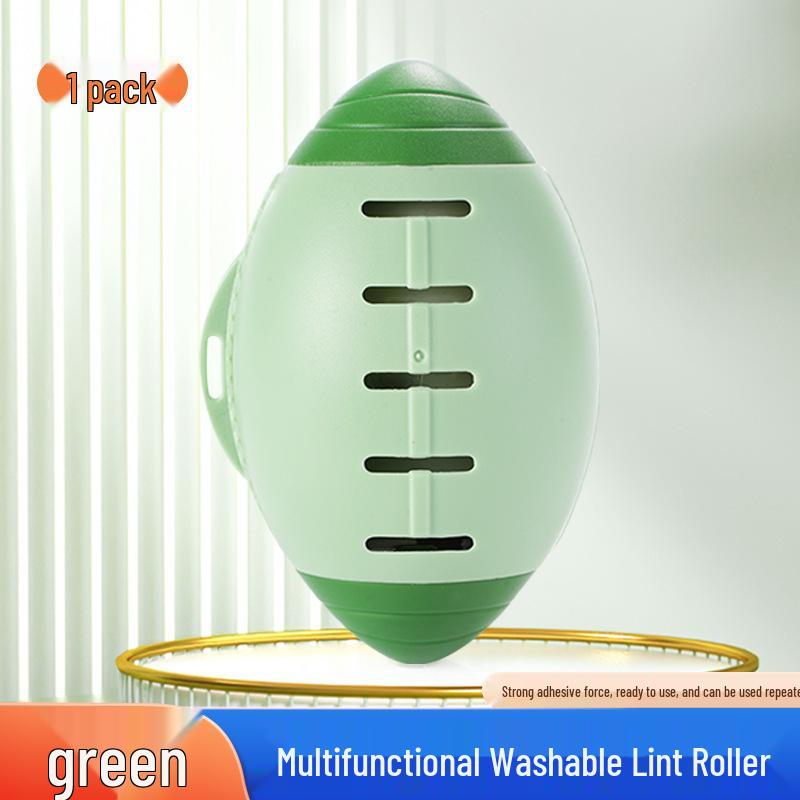 

Многоразовый ролик для удаления ворса для одежды и волос зелёный