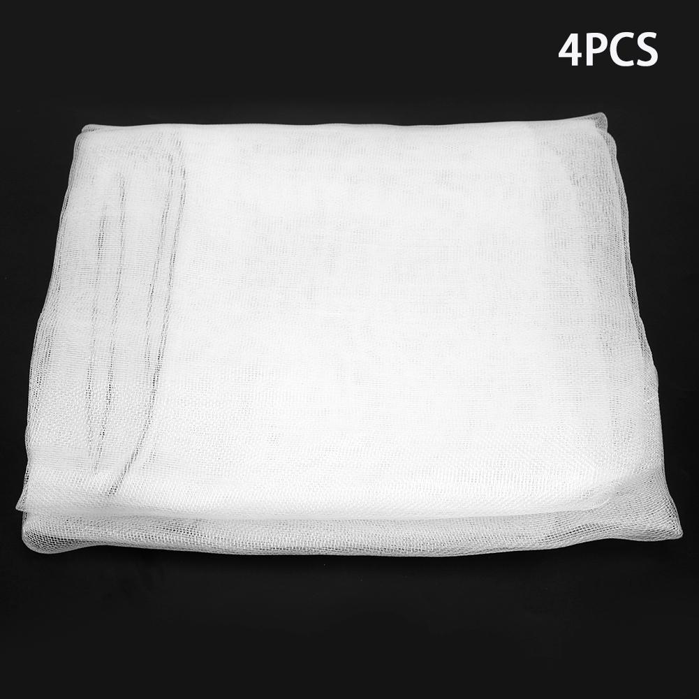 4 Stück Pflanzenschutznetzbeutel für Garten-Gewächshausbedarf 75x80cm