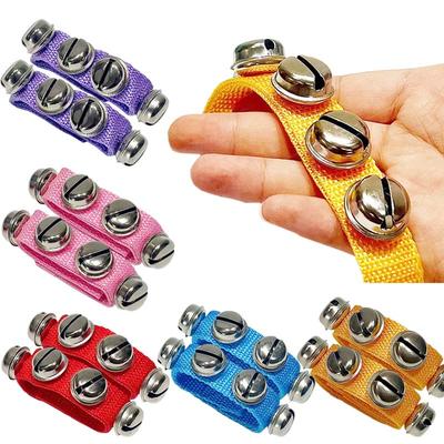 2pcs/set Colorful Wrist Bell Toy Musical Instruments Suitable for Beginners Music Enlightenment Leisure Entertainment Props TMZ