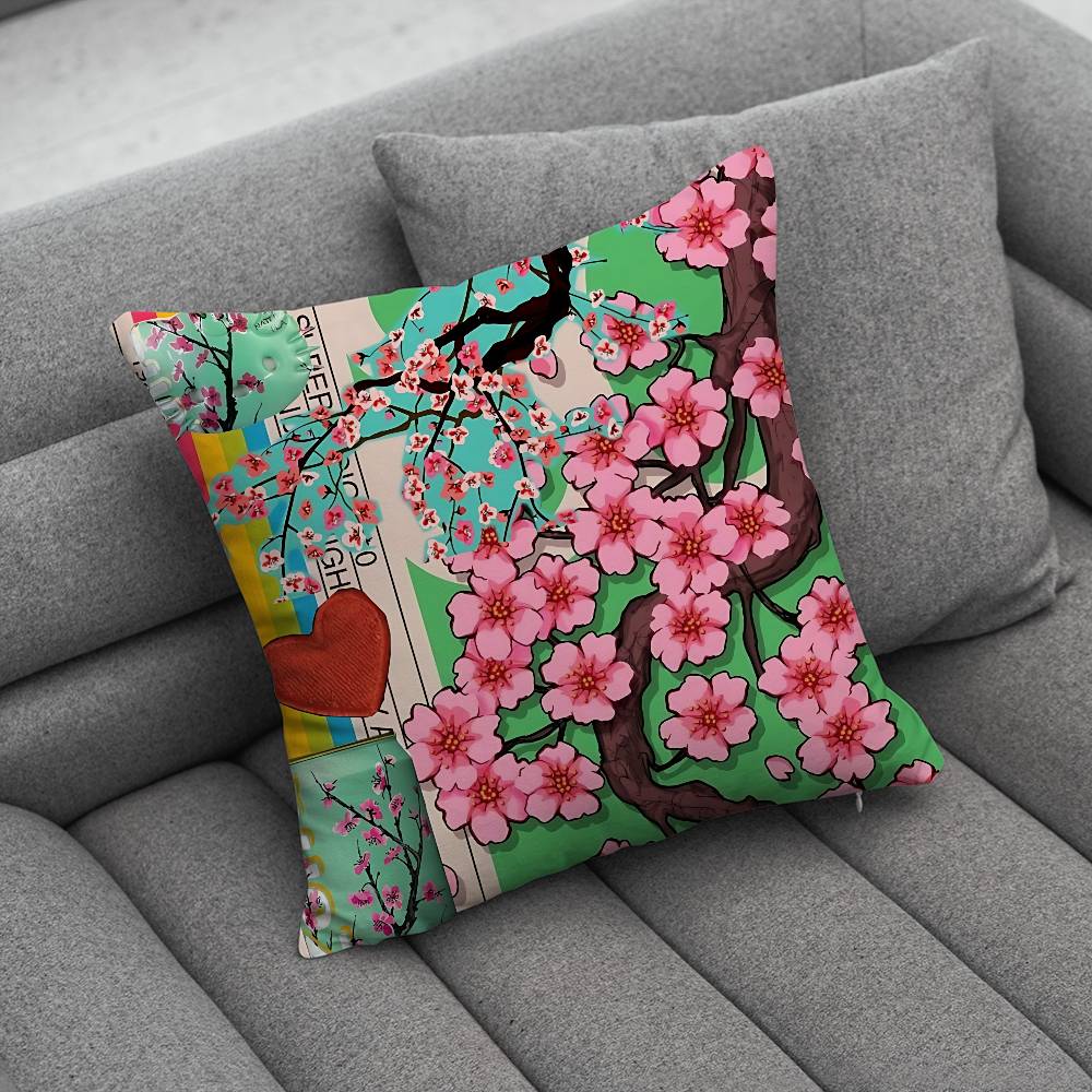 AArizonaES Green Tea Pillow Case Pillowcase Home Sofa Cushions Car Cushions Pillowcover Office Pillowshell Pillow