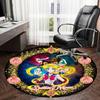 1 Stück Sailor Moon Anime Abenteuer im Weltraum Runder Teppich, Hergestellt aus Polyester, Perfekt zur Dekoration von Bürostühlen, Wohnzimmern fplt680