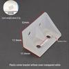 Diswei L-Shaped Plastic 90° Corner Bracket for Shelves and Cabinets