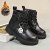 Children's Winter Fashion with Plush Warm Martin Boots Casual Fashion Boots Mid Length Boots