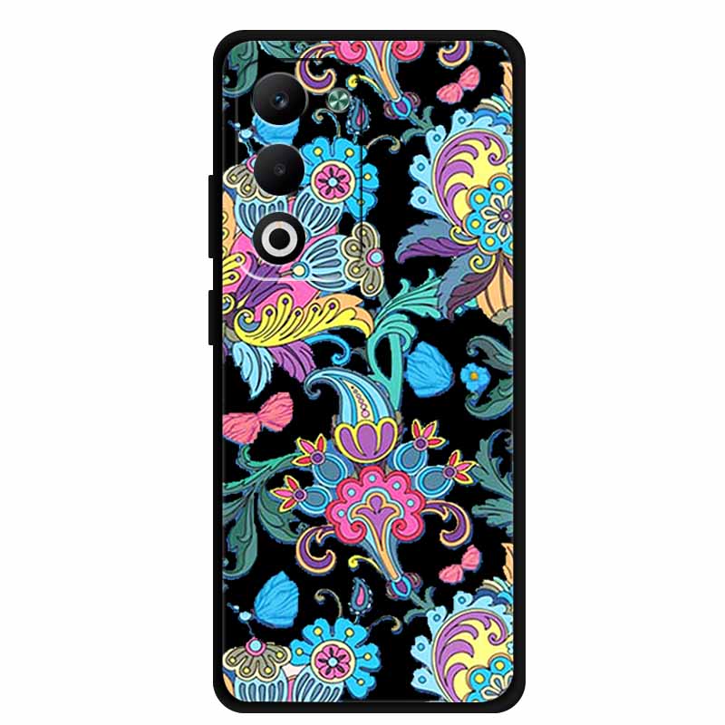 Coque For OPPO A5m A5i Pro Case Cartoon Cat Black Silicone TPU Soft Phone Case For OPPO A5 5G 4G Global Back Cover Case Funda