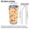 591ml Car Tumbler Autumn maple leaf elements Straw Cup Leakproof Tumbler Stainless Steel Tumbler Insulated Travel Cup Tumbler With Lid