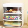 Storing Solid Color Convenient Transparent And Visible Smooth Pulling Storage Organizer Storage Container